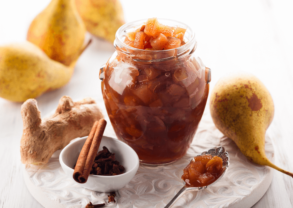 chutney de pere cu ghim,bir