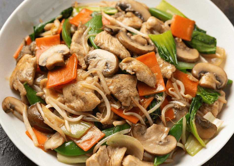 chop suey ciuperci