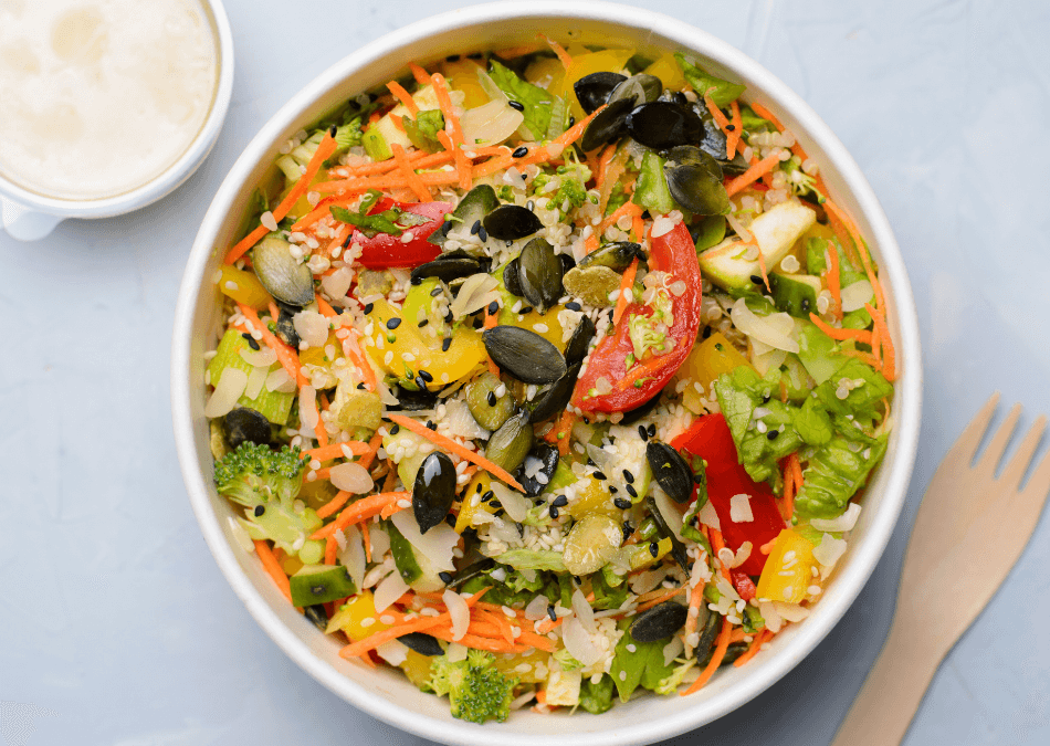 Salata cu semințe de dovleac